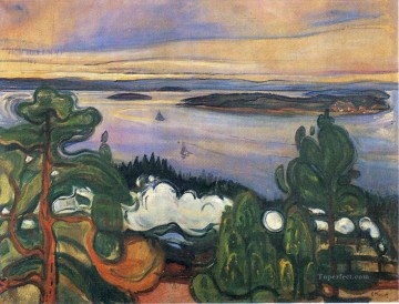 Edvard Munch Painting - train smoke 1900 Edvard Munch